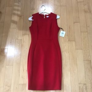 Red Calvin Klein dress